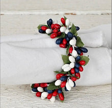 Load image into Gallery viewer, R/W/B Pip Taper/Napkin Ring
