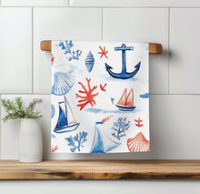 Load image into Gallery viewer, Coral Sea Kitchen Waffle Towel
