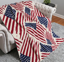 Load image into Gallery viewer, Cross Flags Throw Blanket
