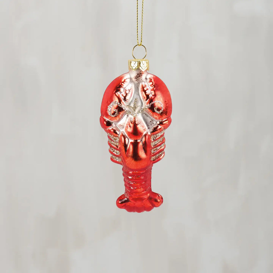 Glass Lobster Ornament