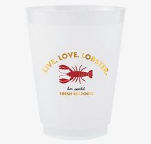 Load image into Gallery viewer, Live Love Lobster Frost Cups- S/8
