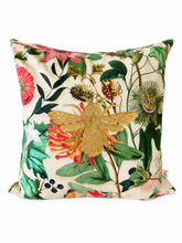 Load image into Gallery viewer, Charleston Gardens Gold Queen Bee Pillow
