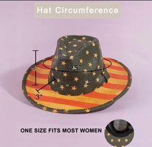 Load image into Gallery viewer, Vintage Distressed Stars &amp; Stripes Paper Hat
