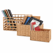 Load image into Gallery viewer, Mixed Weave Basket- Small

