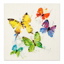 Load image into Gallery viewer, Biodegradable Butterfly Dish Cloth
