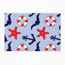 Load image into Gallery viewer, Nautical Beach Waffle Dish Towel
