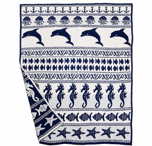 Load image into Gallery viewer, Cozy Ocean Themed Blanket
