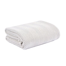 Load image into Gallery viewer, Pewter Edgartown Throw Blanket
