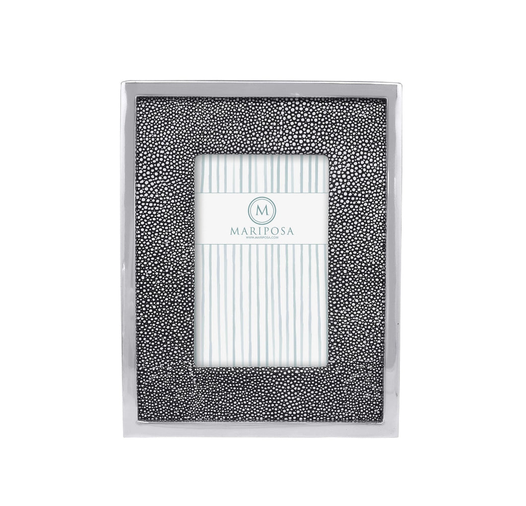 Shagreen & Chrome Picture Frame Collection