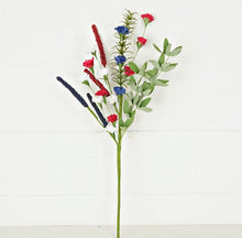 Load image into Gallery viewer, 18” Patriotic Heather &amp; Carnation Blossom

