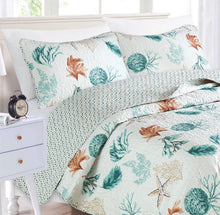 Load image into Gallery viewer, Key West Coastal King Quilt Set
