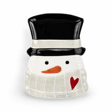 Load image into Gallery viewer, Snowman Ceramic Spoon Rest
