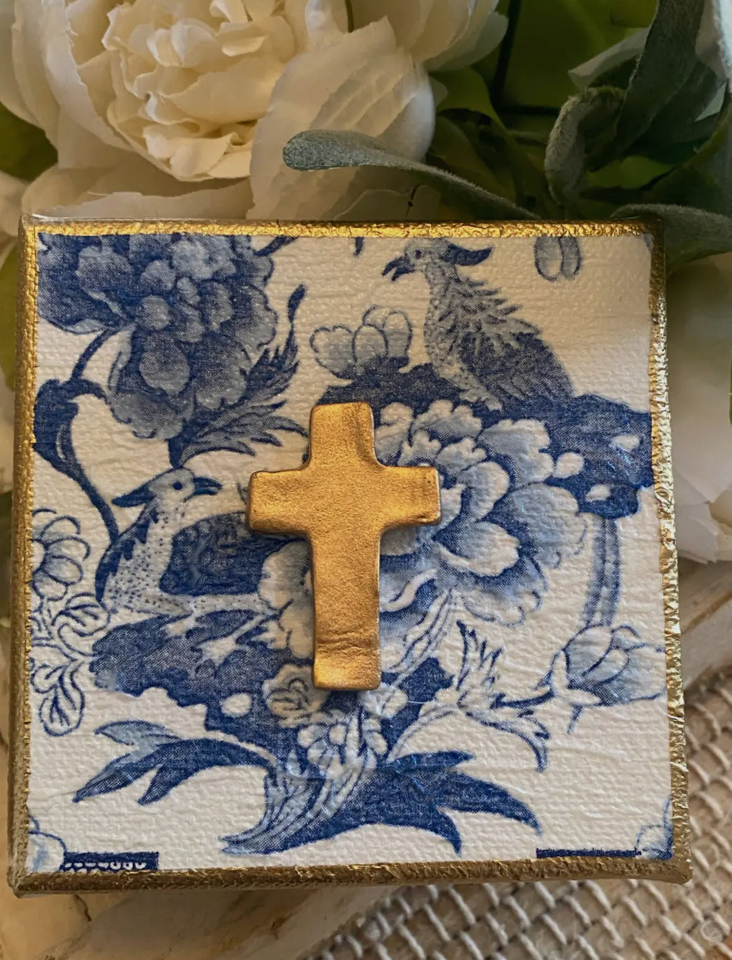 Gold Gilded Cross Canvas Art