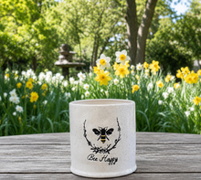 Load image into Gallery viewer, “Bee Happy” Planter w/ Floral
