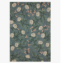 Load image into Gallery viewer, Emerald Peonies Wool Rug
