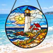 Load image into Gallery viewer, Lighthouse Stained Glass Suncatcher Collection
