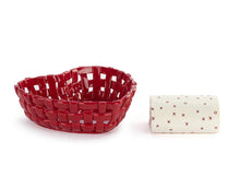 Load image into Gallery viewer, Red Heart Bread Basket w/ Towel
