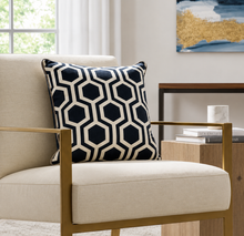 Load image into Gallery viewer, Inga Navy Accent Pillow
