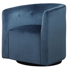 Load image into Gallery viewer, Ink Blue Swivel Chair
