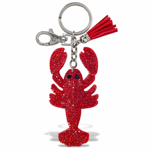 Load image into Gallery viewer, Sparkling Rhinestone Lobster Keychain
