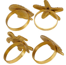 Load image into Gallery viewer, Beach Napkin Ring Set/4
