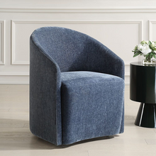 Load image into Gallery viewer, Harbor Blue Swivel Chair
