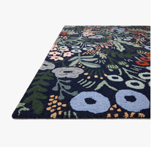 Load image into Gallery viewer, Navy Wool Tapestry Rug
