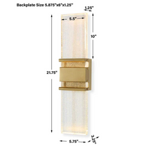 Load image into Gallery viewer, Banded Block LED Sconce
