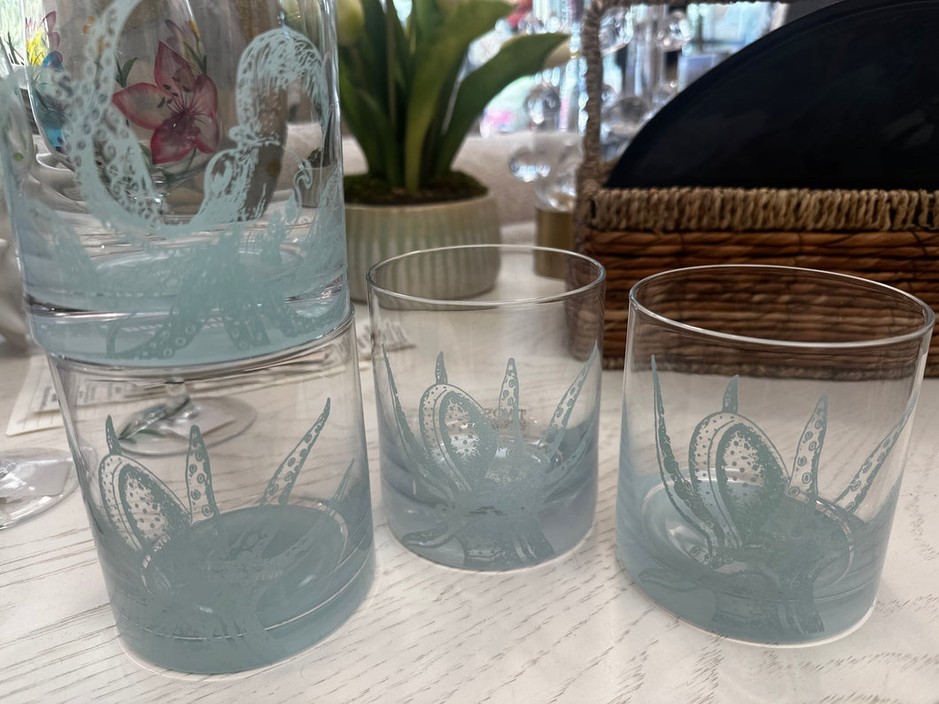 Octopus Drinking Glass