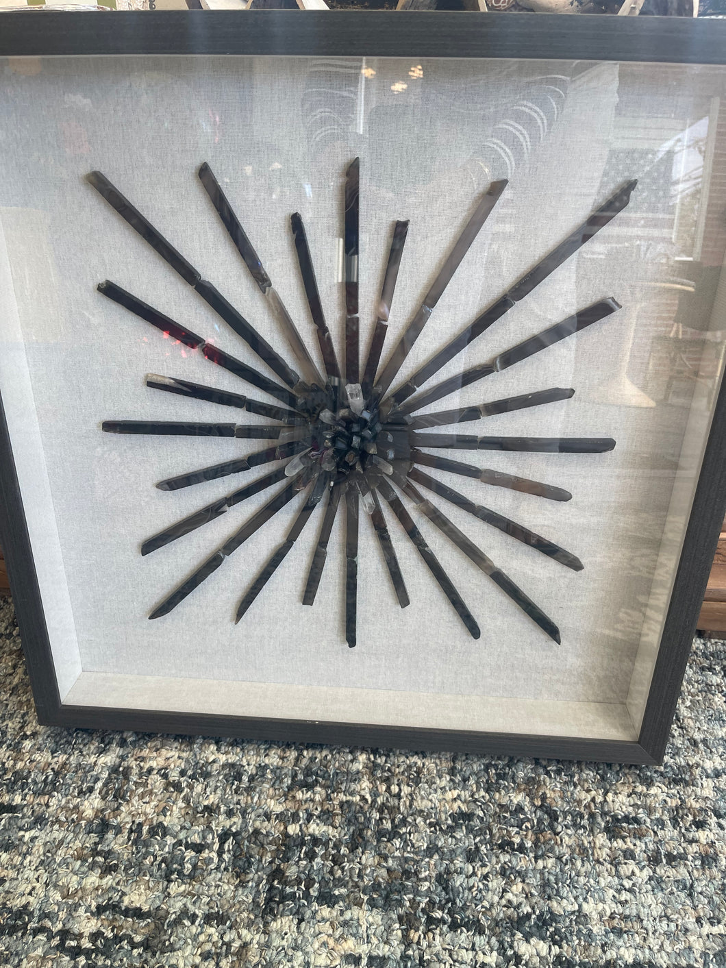 Noir Mineral Burst Art