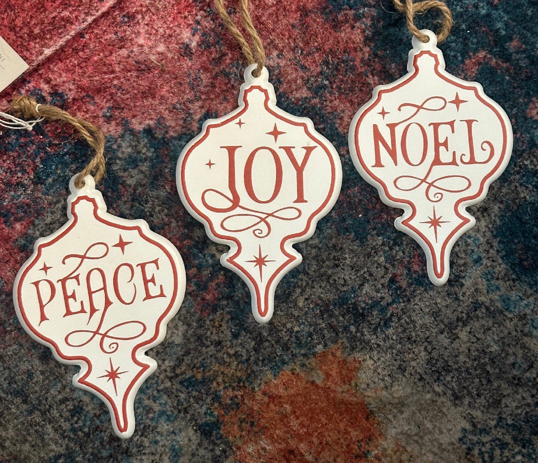 Holiday Flat Iron Ornament Collection