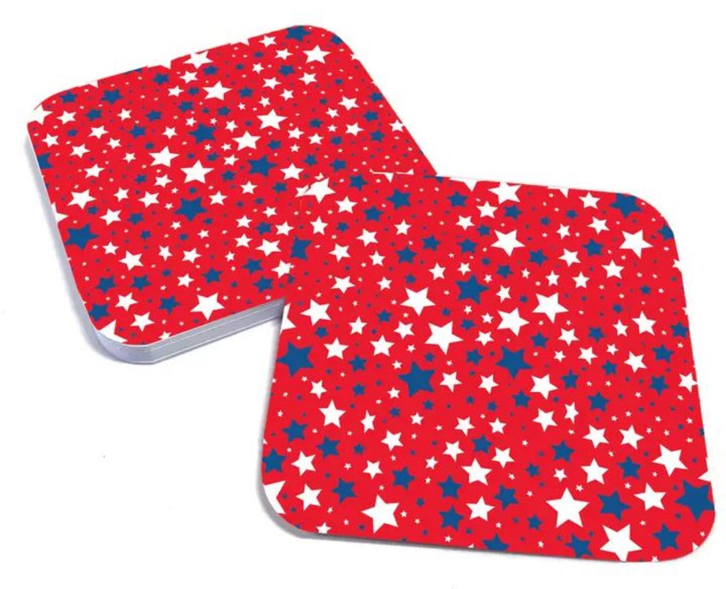 Red, White & Blue StarsPaper Coasters
