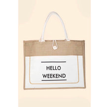 Load image into Gallery viewer, Hello Weekend Tote Bag Collection
