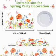 Load image into Gallery viewer, Spring Butterflies Plastic Placemats- S/4
