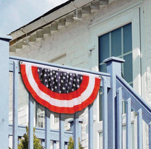 Load image into Gallery viewer, Stars &amp; Stripes Fabric Bunting 4'
