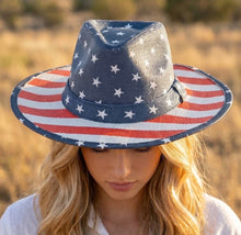 Load image into Gallery viewer, Stars &amp; Stripes Patriotic Paper Hat
