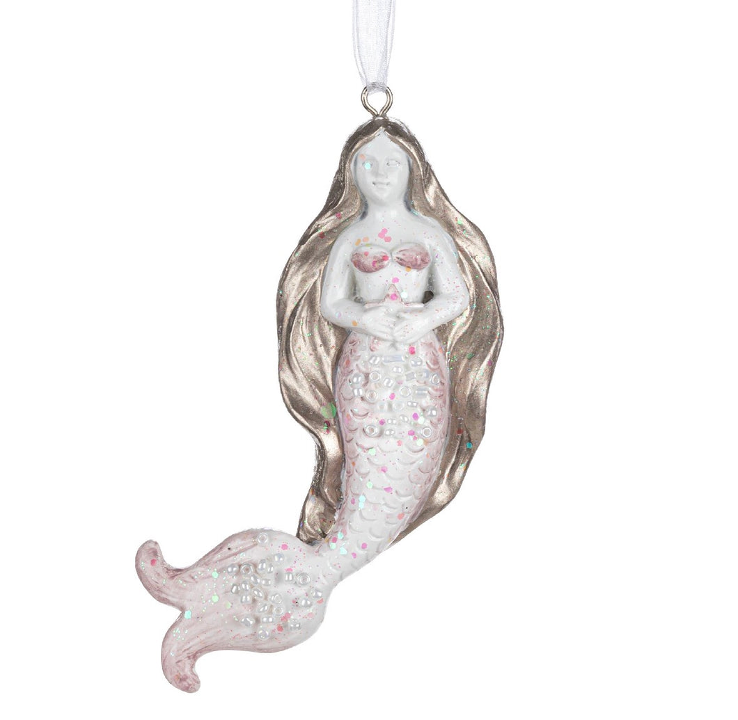 Iridescent Mermaid Ornament