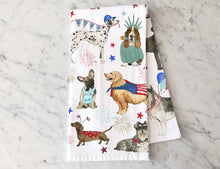 Load image into Gallery viewer, Patriotic Dogs Tea Towel
