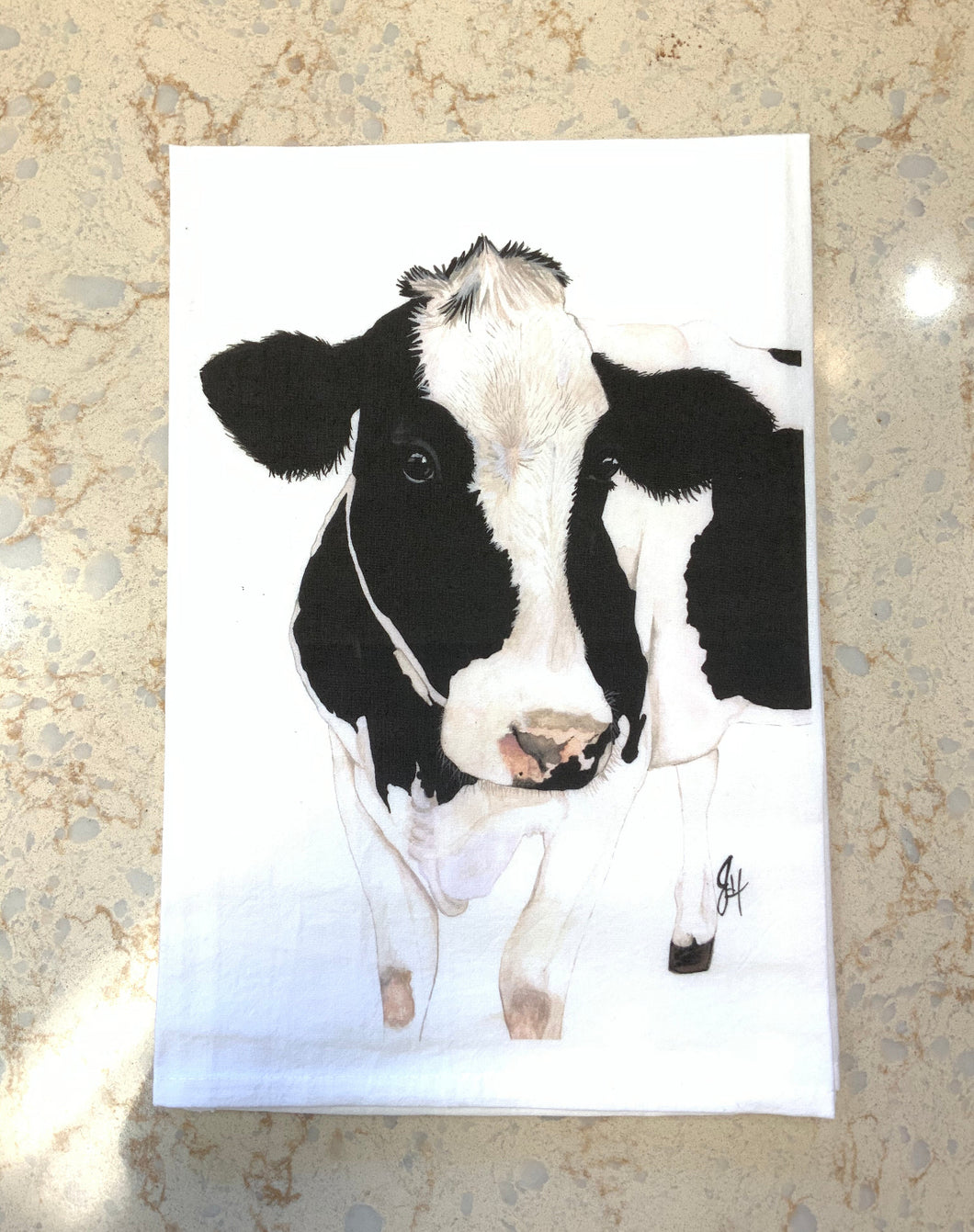 Milk Dud Cow Flour Sack Towel