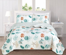 Load image into Gallery viewer, Key West Coastal King Quilt Set
