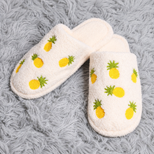 Load image into Gallery viewer, Luxury Pineapple Home Slippers- S/M
