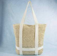 Load image into Gallery viewer, Woven Paper Straw Tote Bag Collection
