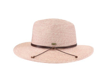 Load image into Gallery viewer, Two-Tone Leather Cord Panama Hat Collection
