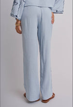 Load image into Gallery viewer, Blue Shell Embroidered Wide Leg Pant Collection
