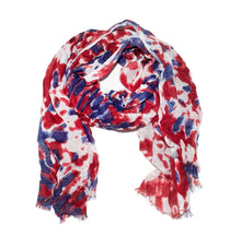 Load image into Gallery viewer, Patriotic Tie Dye Scarf
