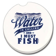 Load image into Gallery viewer, “Water Is Calling” Stone Car Coaster
