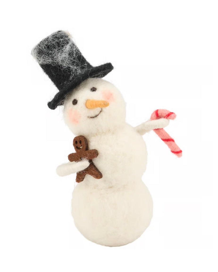 Snowman w/ Gingerbread Critter