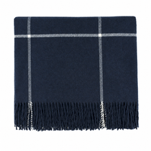 Load image into Gallery viewer, Glasgow Windowpane Plaid Throw Blanket
