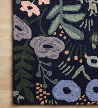 Load image into Gallery viewer, Navy Wool Tapestry Rug
