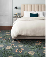 Load image into Gallery viewer, Emerald Peonies Wool Rug

